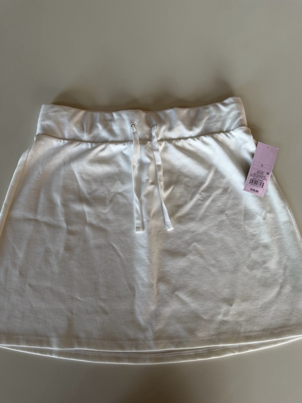 wild fable White Drawstring Mini Skirt